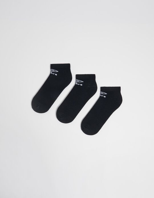 Comprar Online Pack 3 Pairs of Ankle Socks 'Umbro', Men, Black