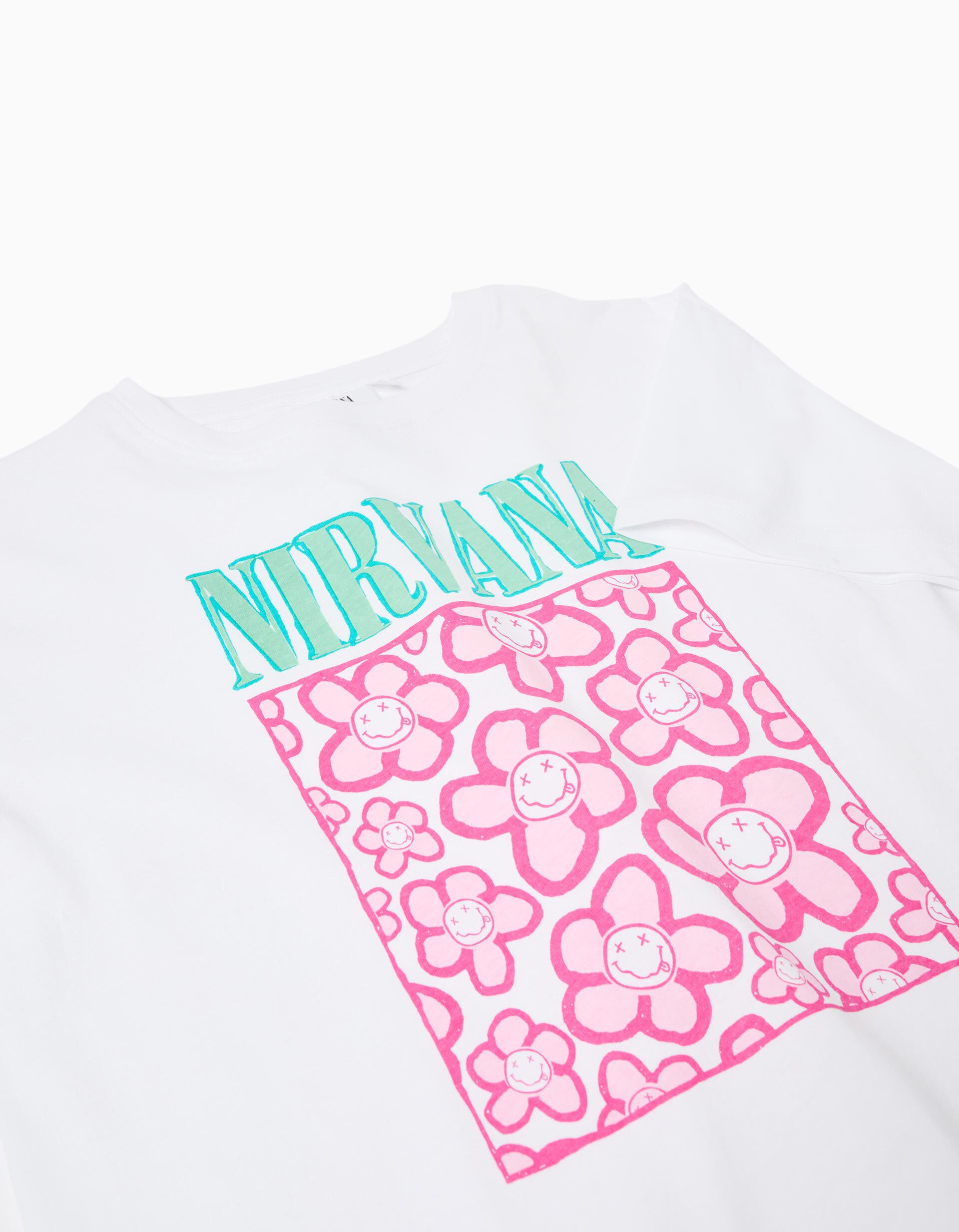 Comprar Online T-shirt 'Nirvana', Menina, Branco