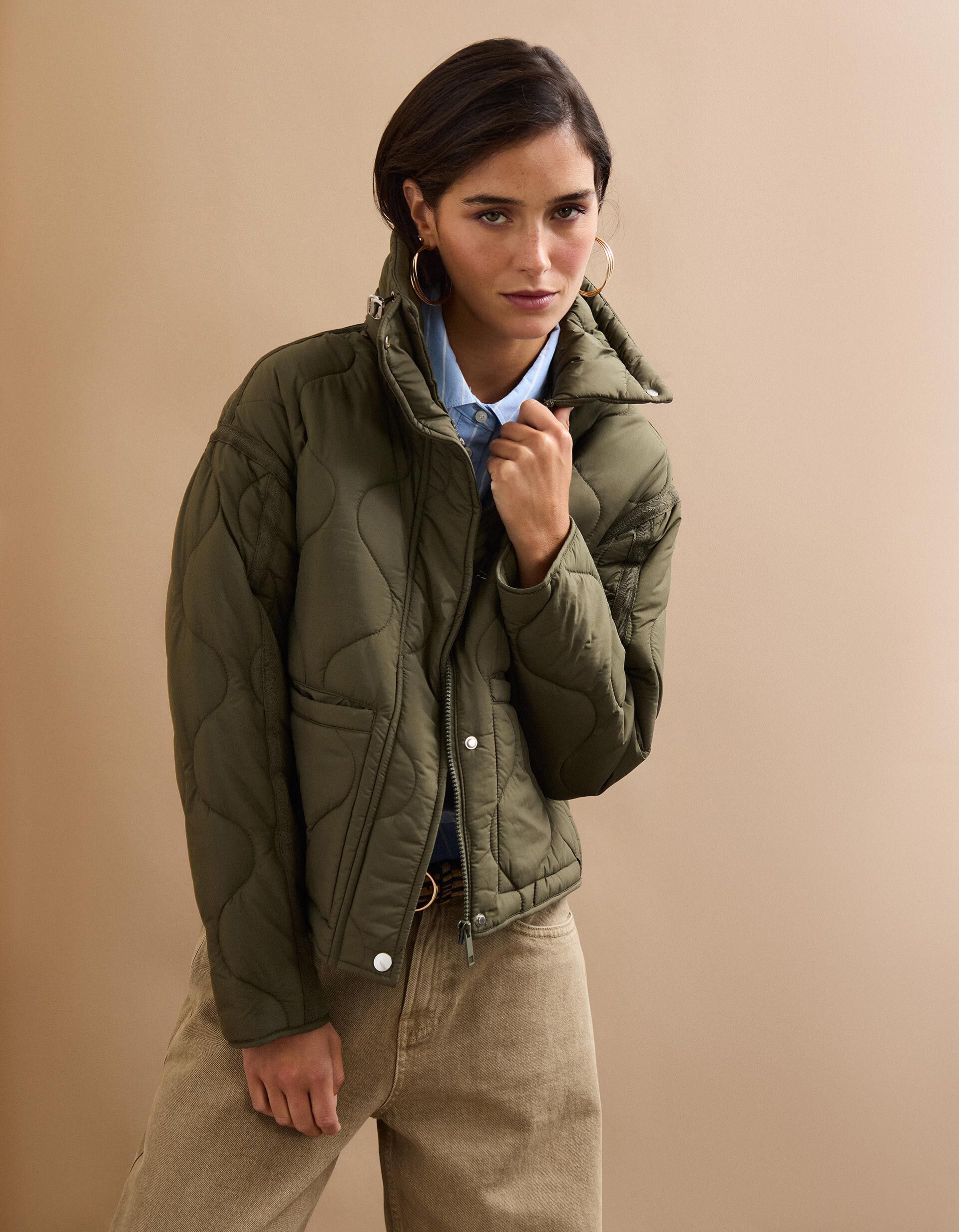 Comprar Online Casaco Acolchoado, Mulher, Verde Escuro