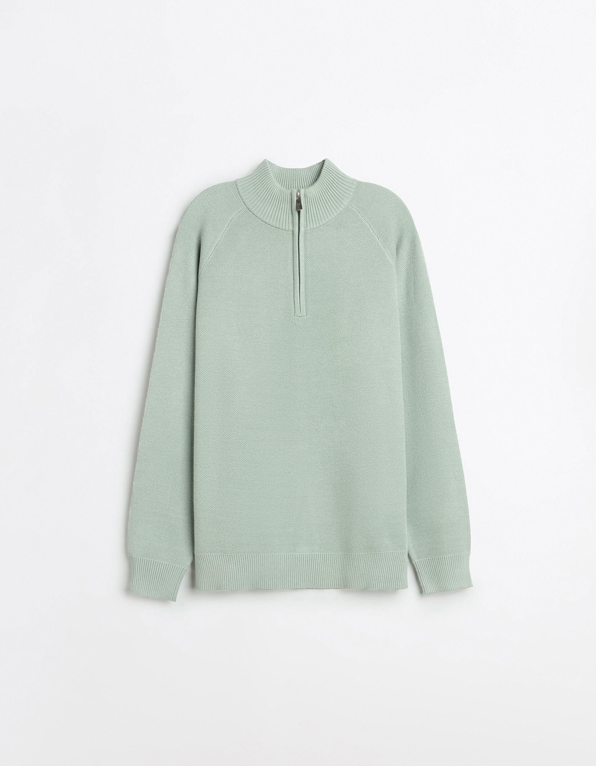 Comprar Online Camisola de Malha Waffle, Homem, Verde Claro