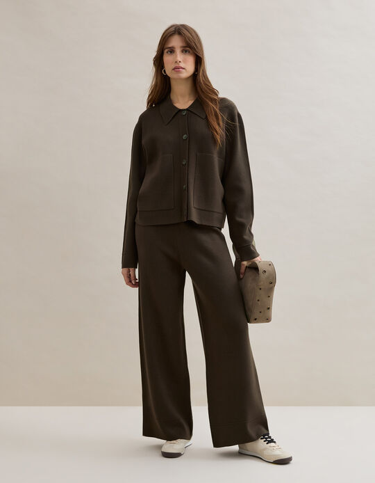 Comprar Online Casaco de Malha, Mulher, Castanho Escuro