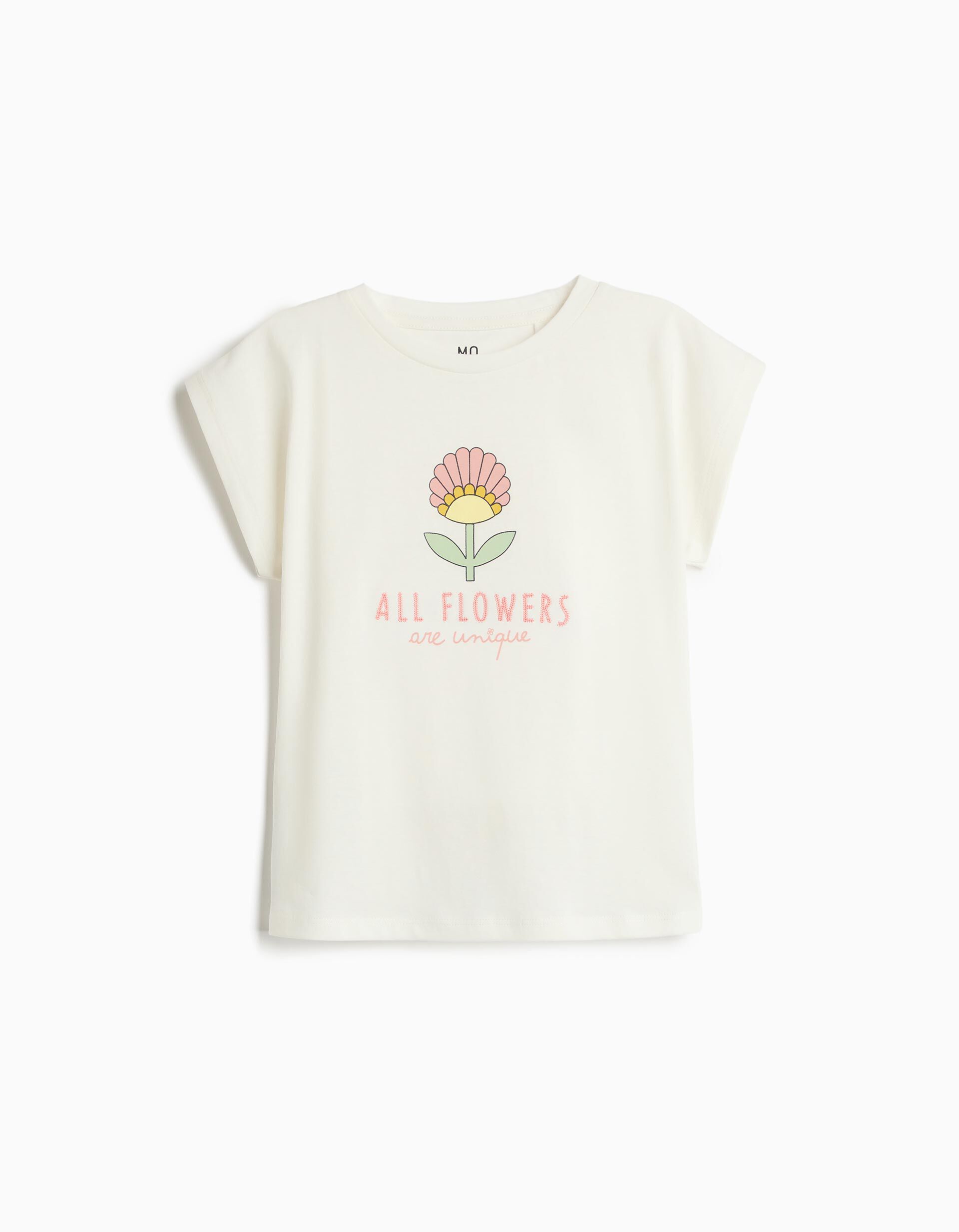 Comprar Online T-shirt Estampada, Menina, Branco