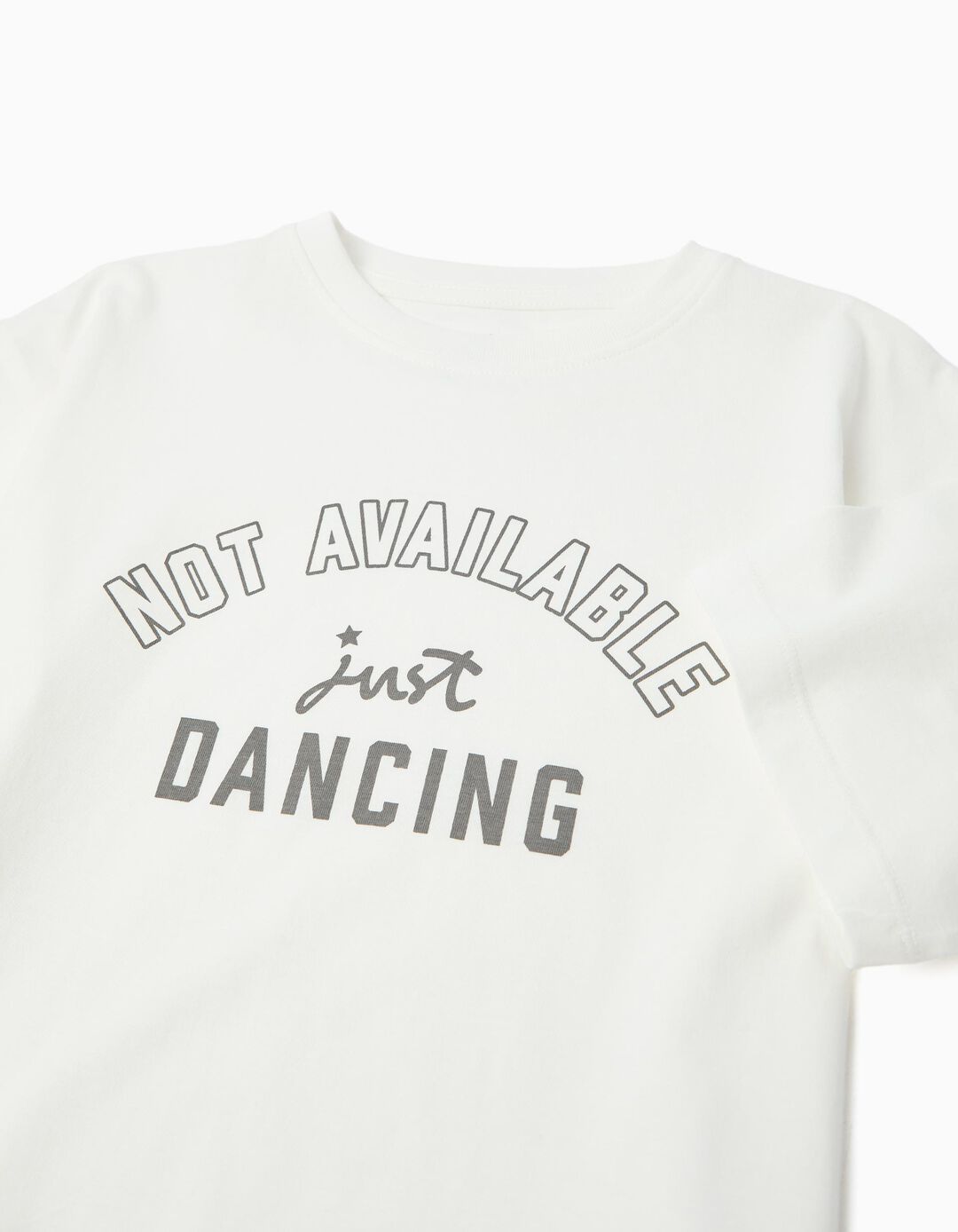 T-shirt Estampada, Menina, Branco