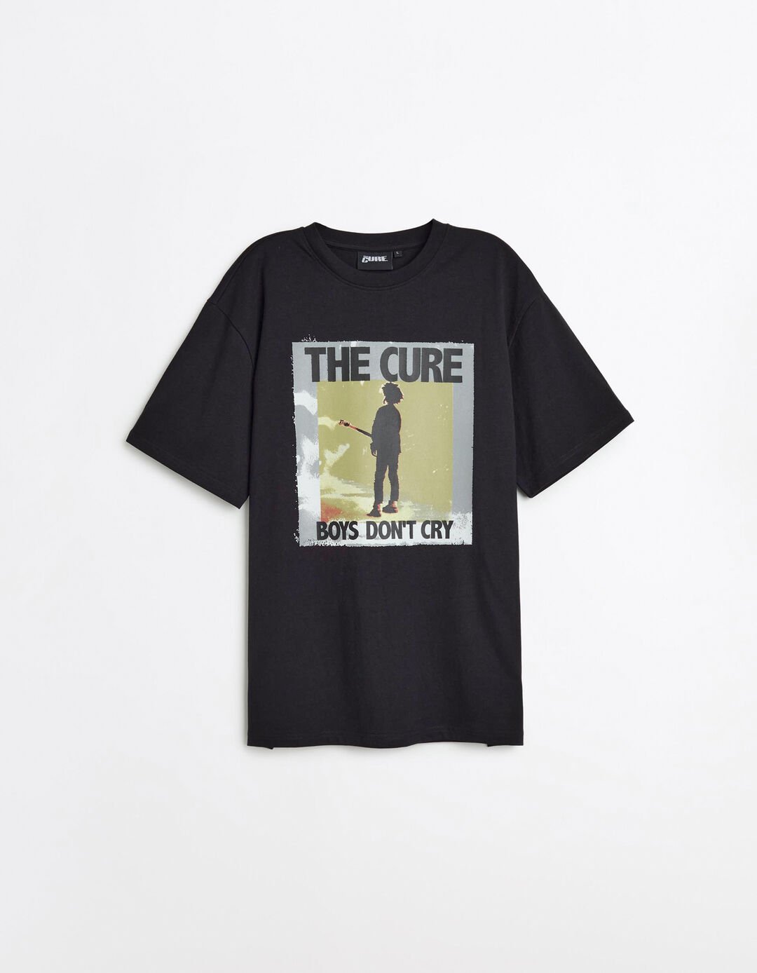 T-shirt The Cure, Homem, Preto