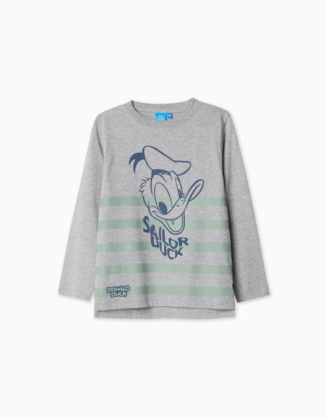 'Disney' Long Sleeve T-shirt, Boy, Light Gray