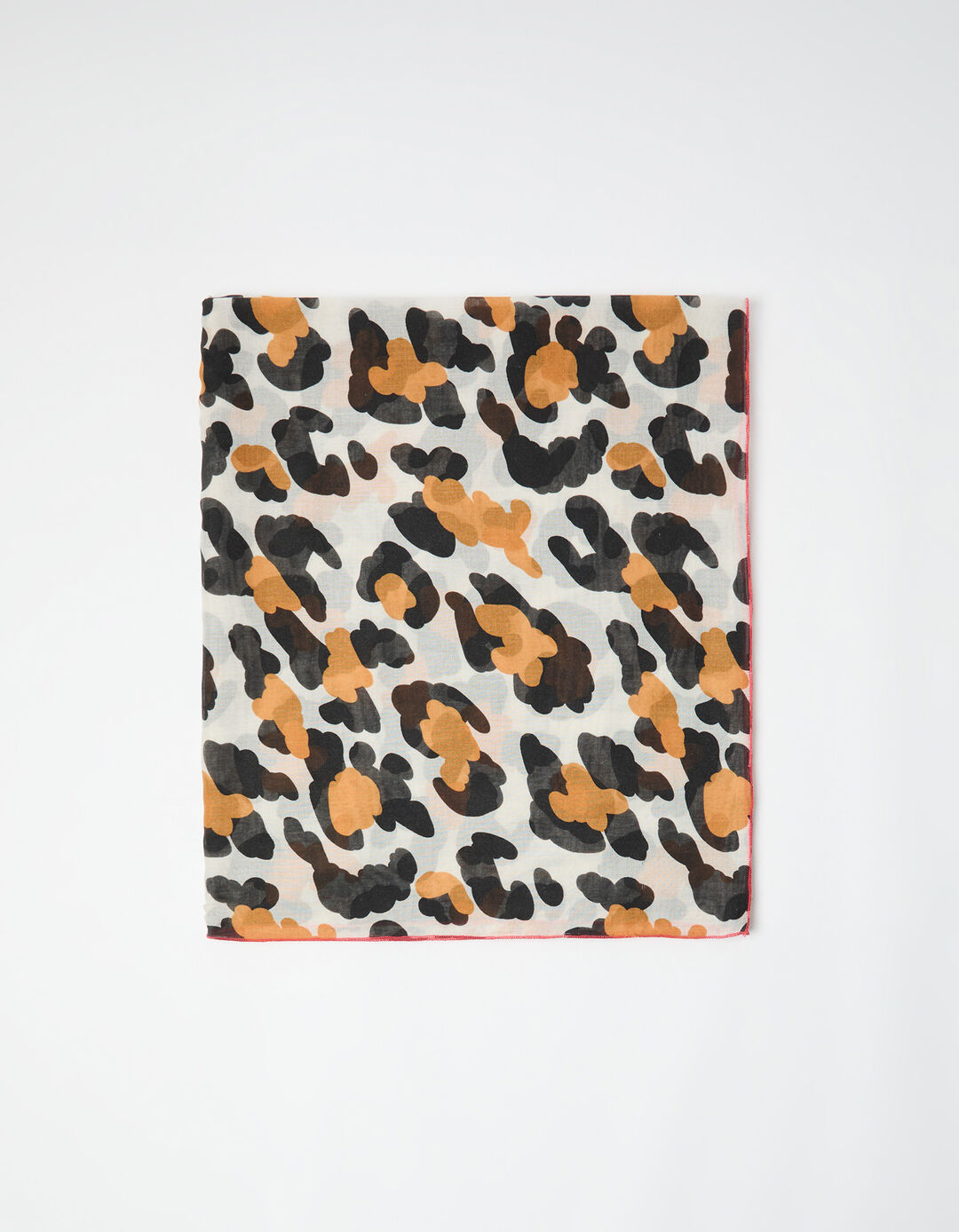 Cachecol Animal Print, Mulher, Bege