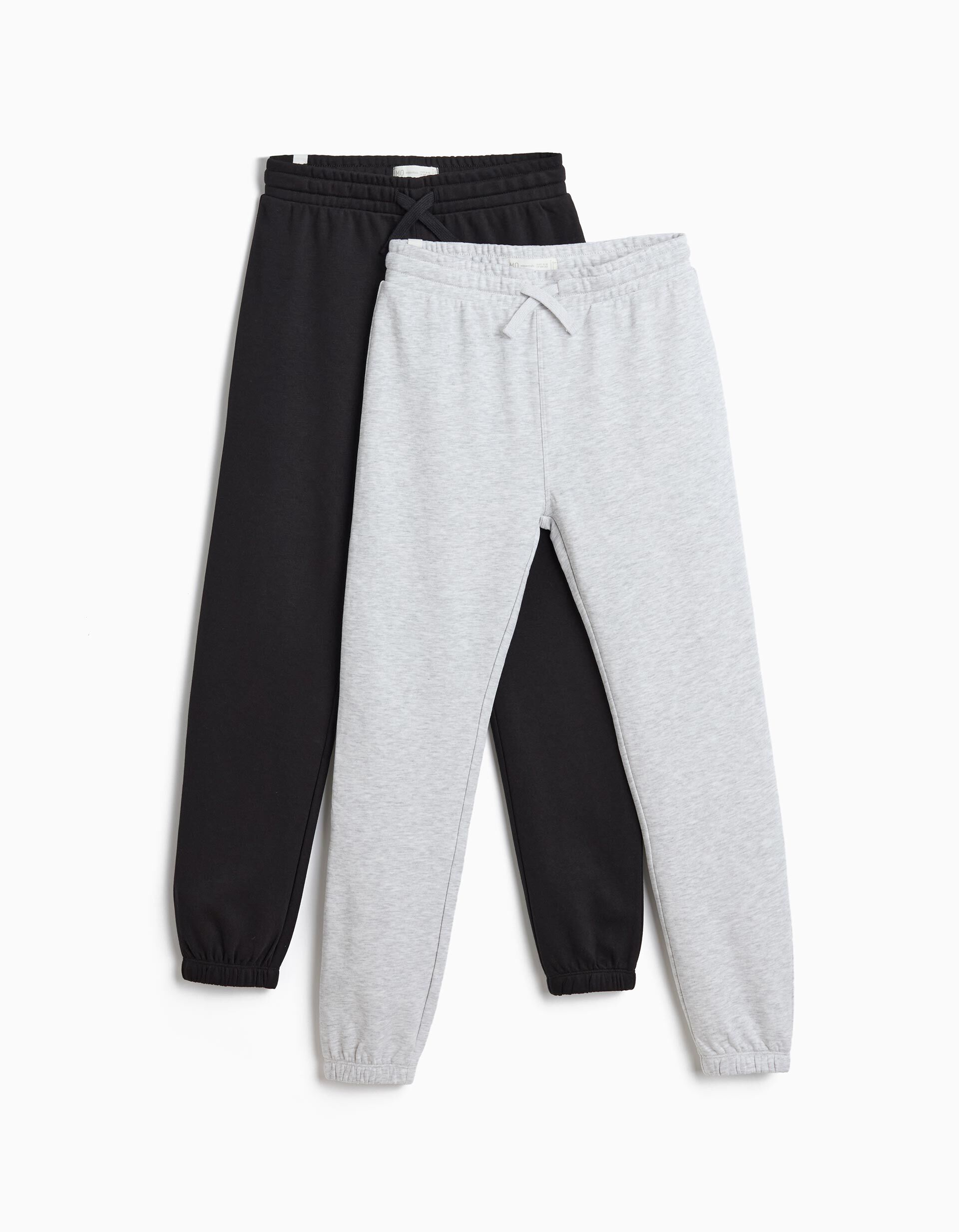 Comprar Online Pack 2 Joggings De Felpa, Menino, Cinzento Claro