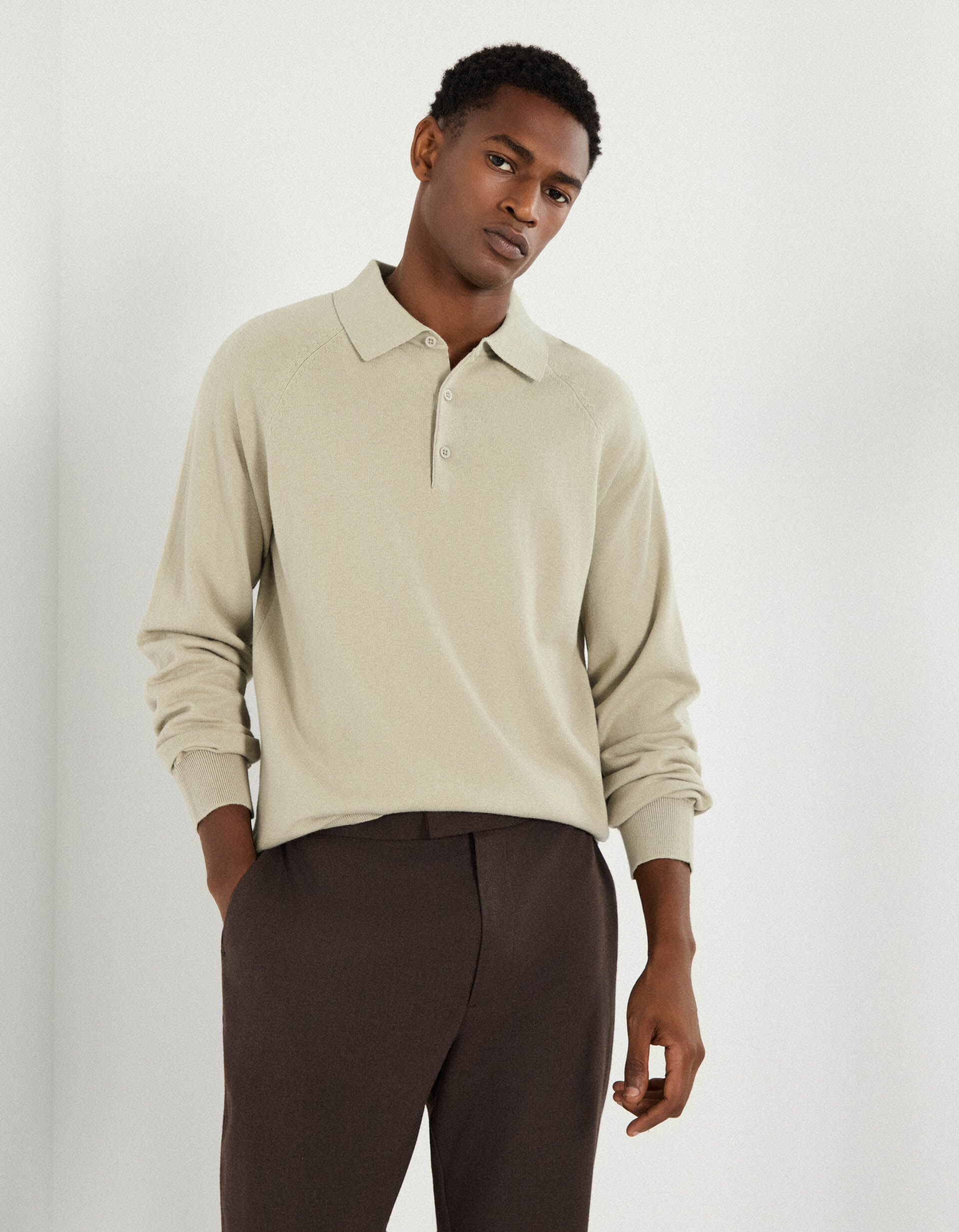 Comprar Online Polo com Caxemira, Homem, Verde Claro 