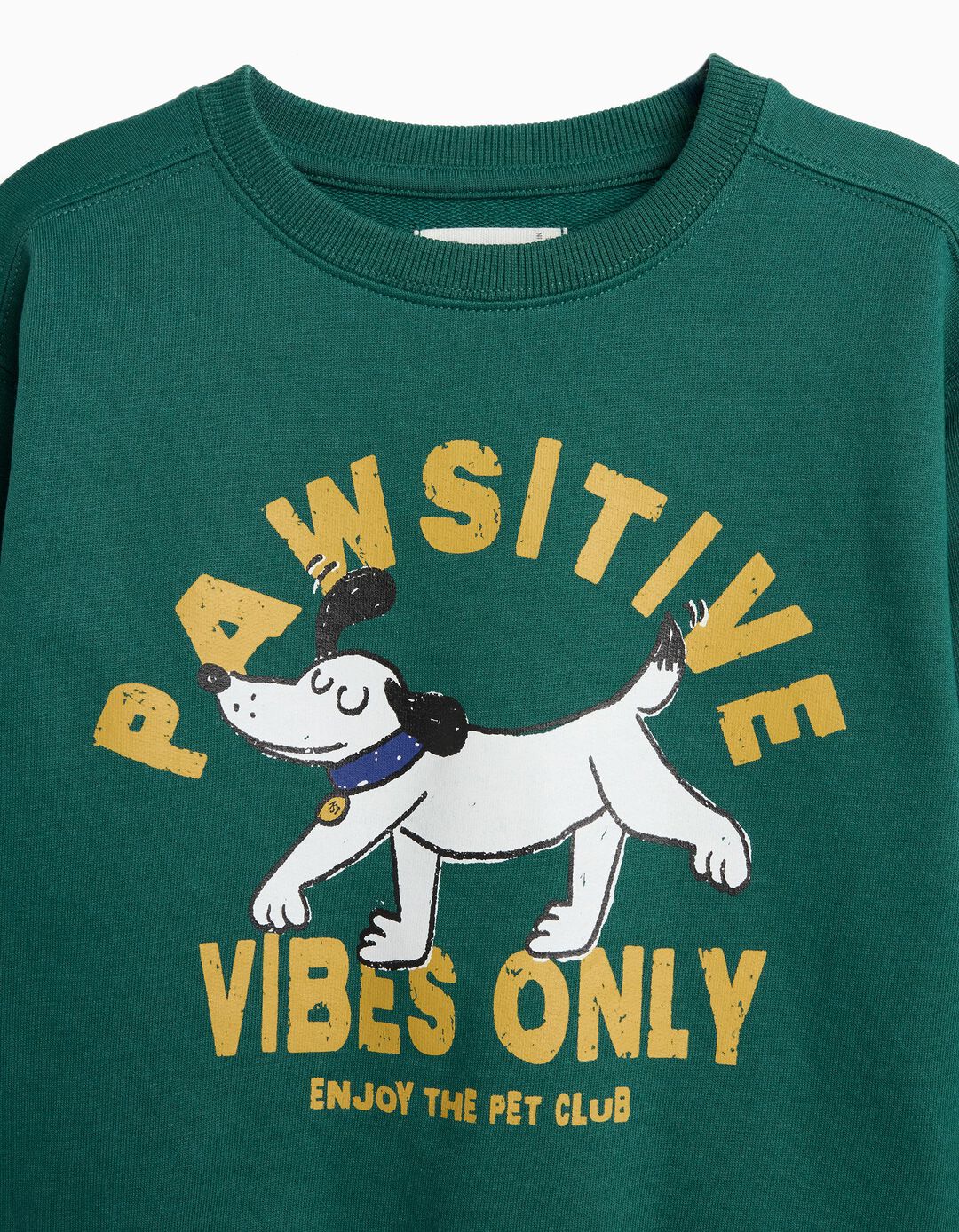 Sweatshirt De Felpa, Menino, Verde Escuro