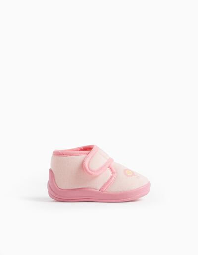 Slippers, Baby Girls, Light Pink