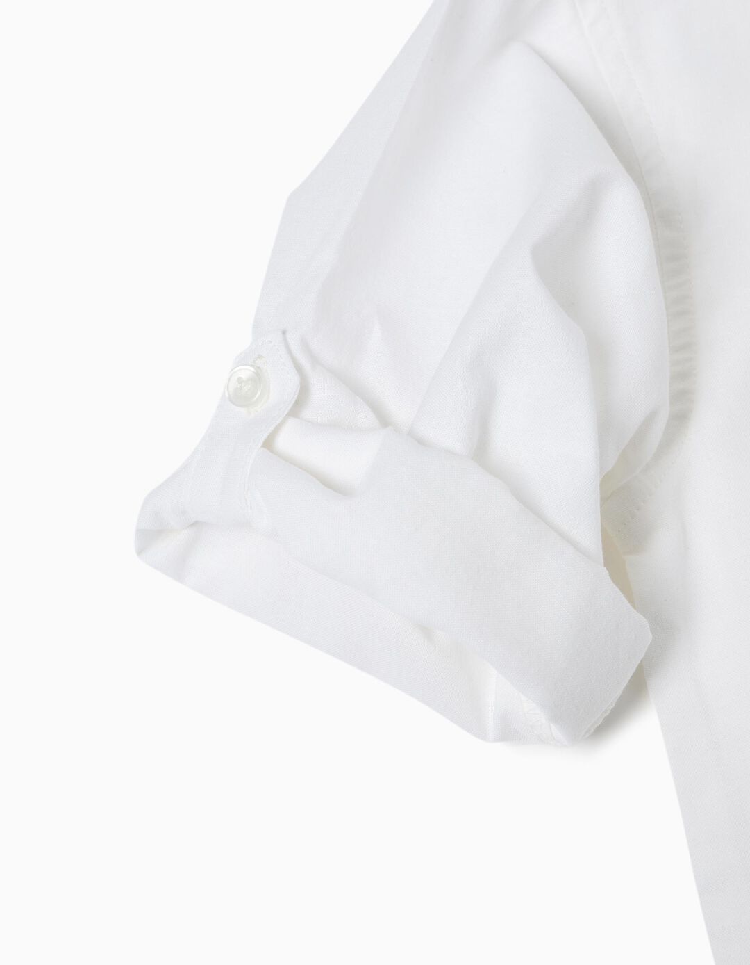 Camisola Capuz com Linho, Menino, Branco