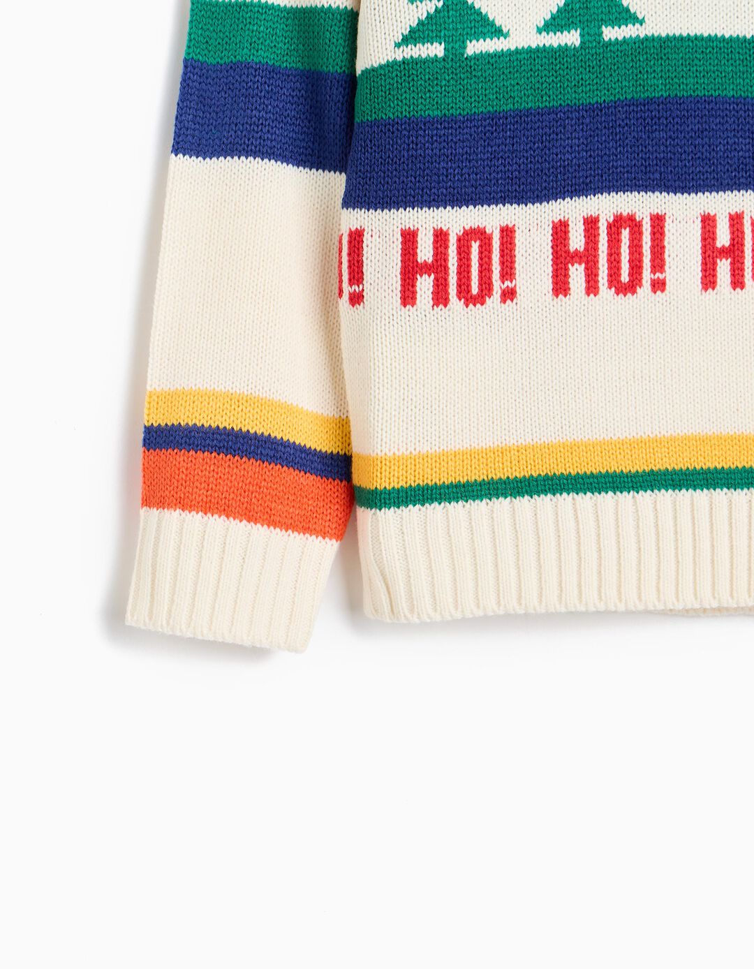Camisola De Malha De Natal, Menino, Cru