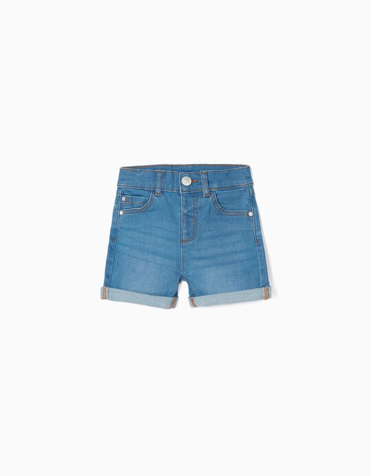 Denim Shorts for Baby Boys, Blue