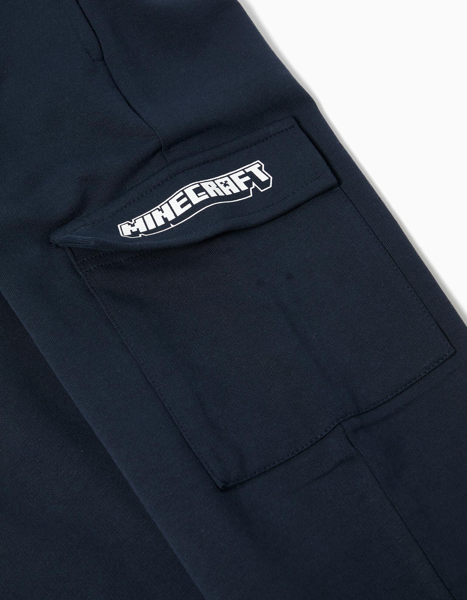 Comprar Online Cal&ccedil;as Jogging de Felpa 'Minecraft', Menino, Azul Escuro 