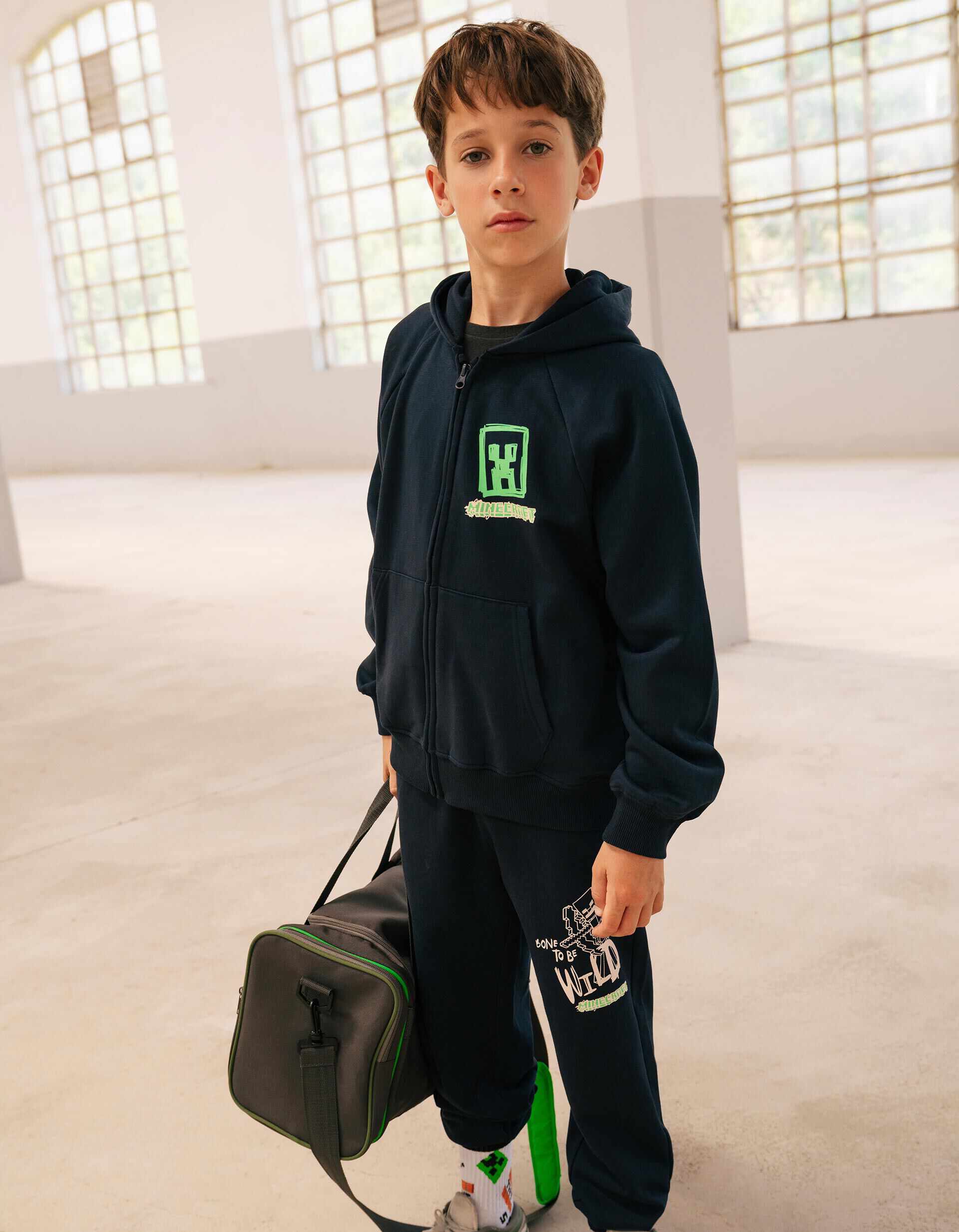 Joggers 'Minecraft', Menino, Azul Escuro 