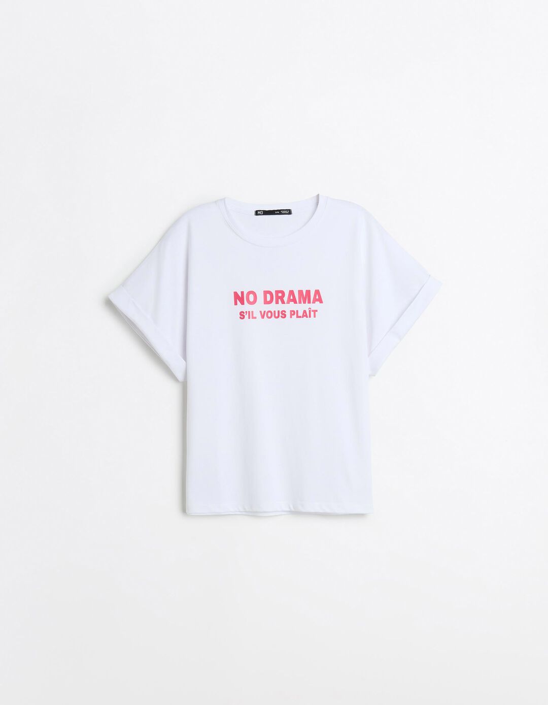 T-shirt com Estampado, Mulher, Branco