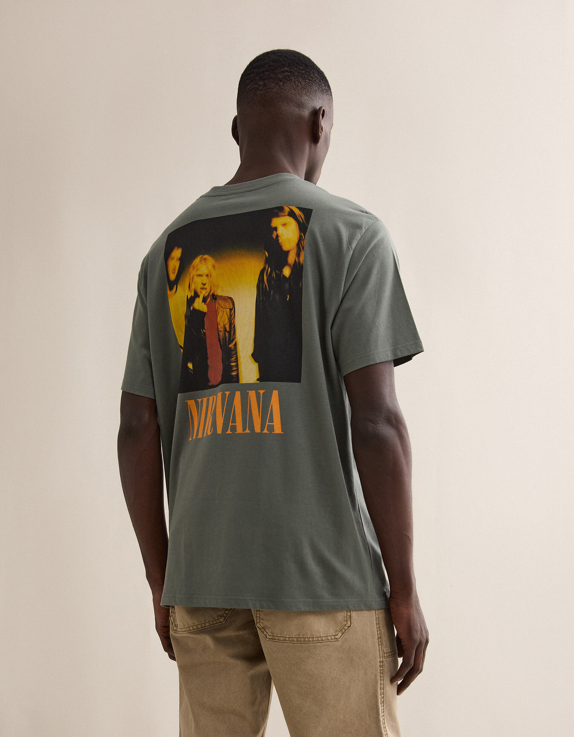 Comprar Online T-shirt Nirvana, Homem, Verde Escuro