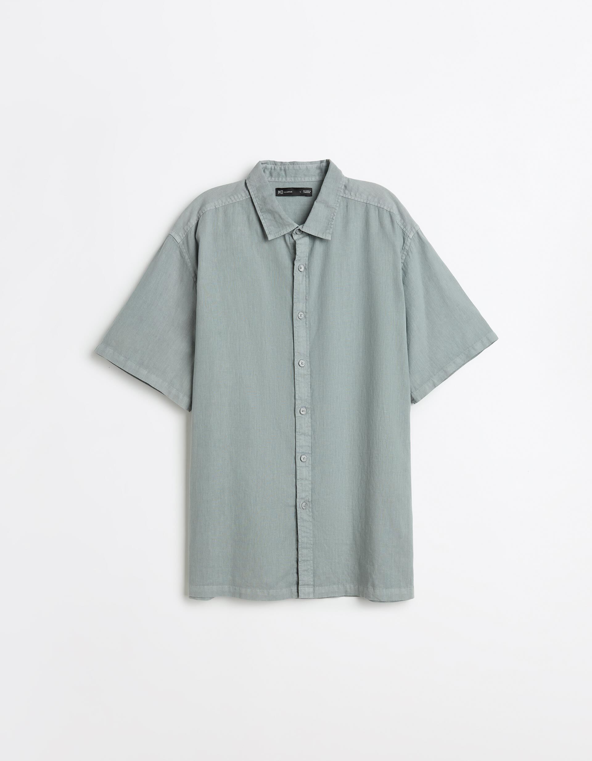 Comprar Online Camisa com Linho, Homem, Cinzento