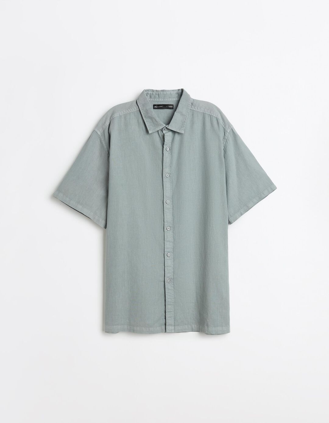 Camisa com Linho, Homem, Cinzento