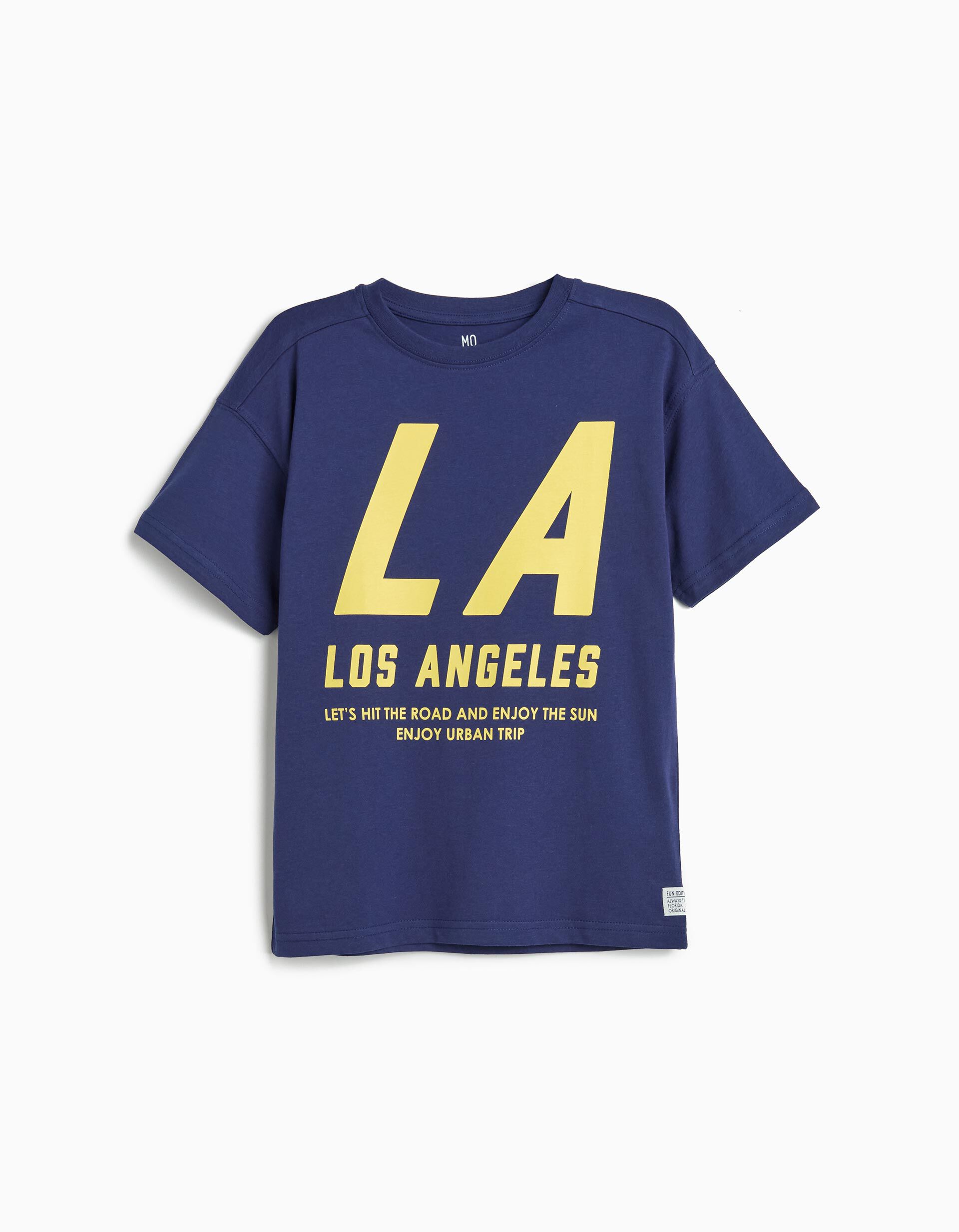 Comprar Online T-shirt Estampada, Menino, Azul Escuro