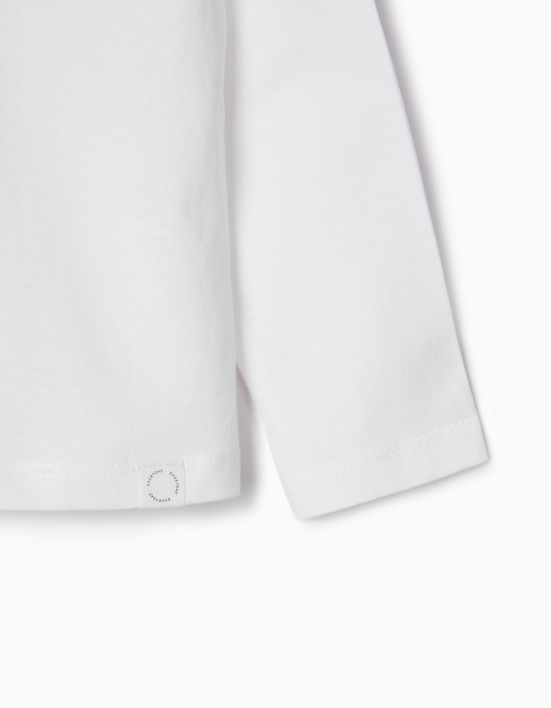 Comprar Online T-shirt de Manga Comprida, Beb&eacute; Menina, Branco