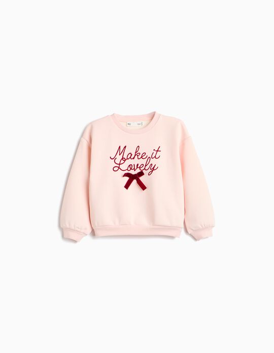 Comprar Online Sweatshirt De Felpa, Menina, Rosa Claro