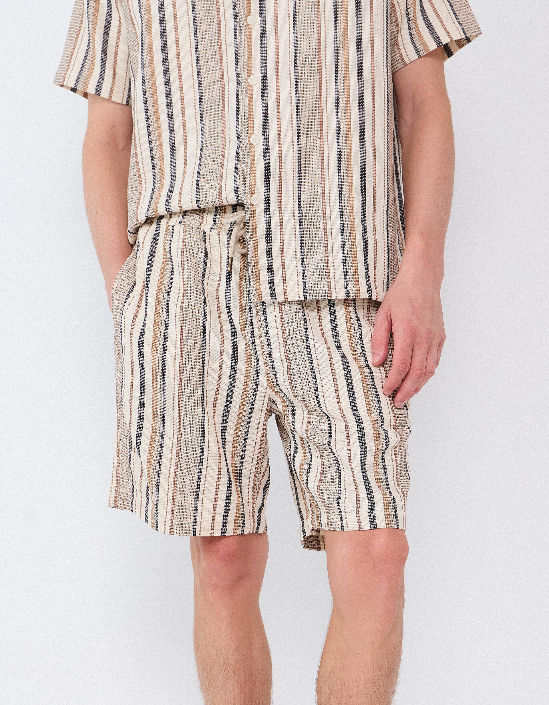 Comprar Online Cal&ccedil;&otilde;es &Agrave;s Riscas, Homem, Bege
