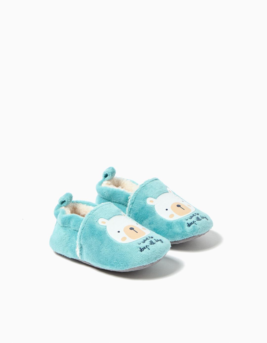 Pantufas, Menina, Azul Claro