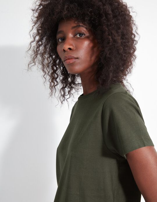 Comprar Online T-shirt, Mulher, Verde Escuro