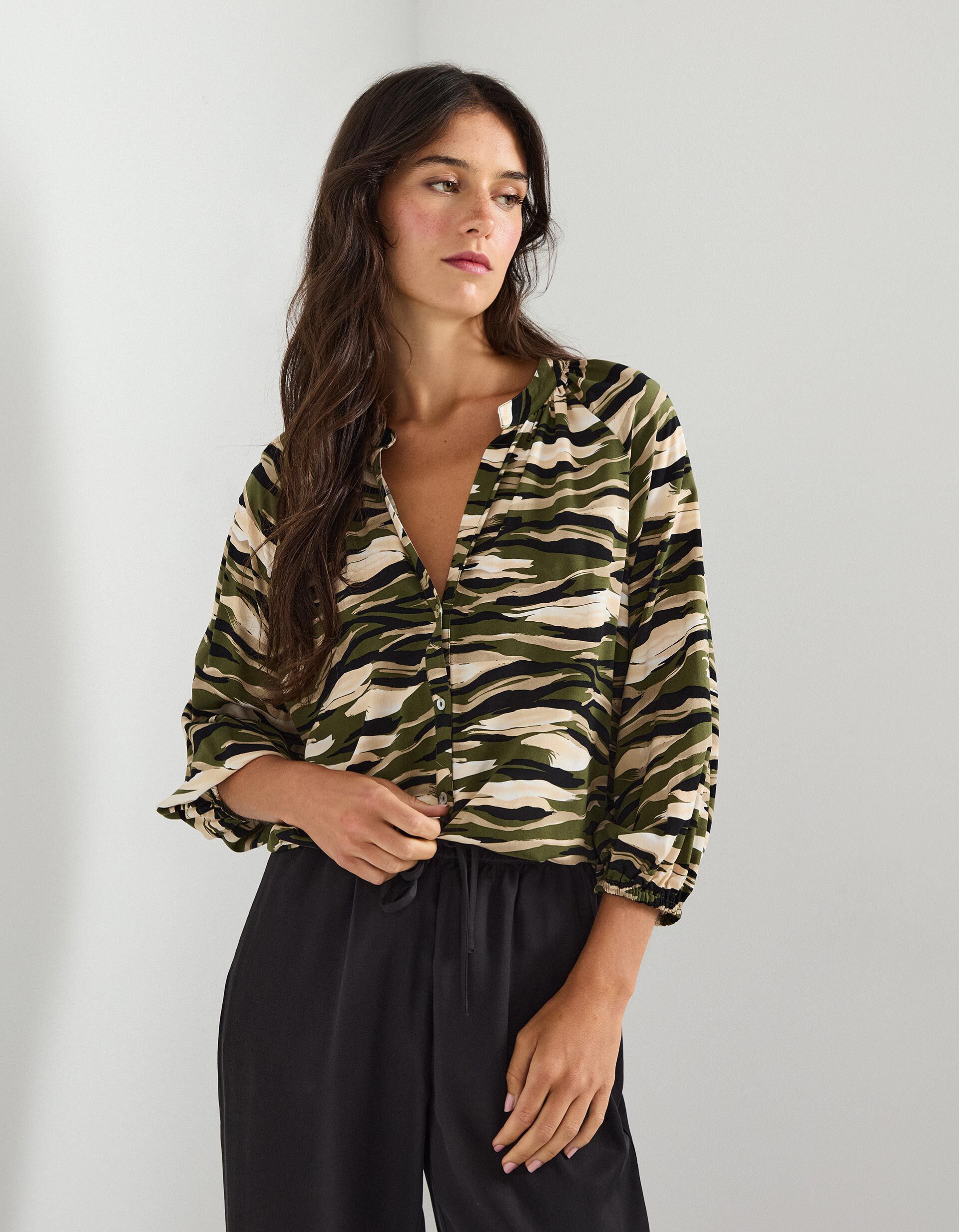 Comprar Online Blusa Viscose, Mulher, Verde