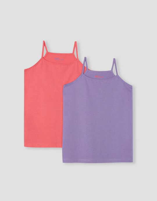 2 Tops Pack, Girls, Pink