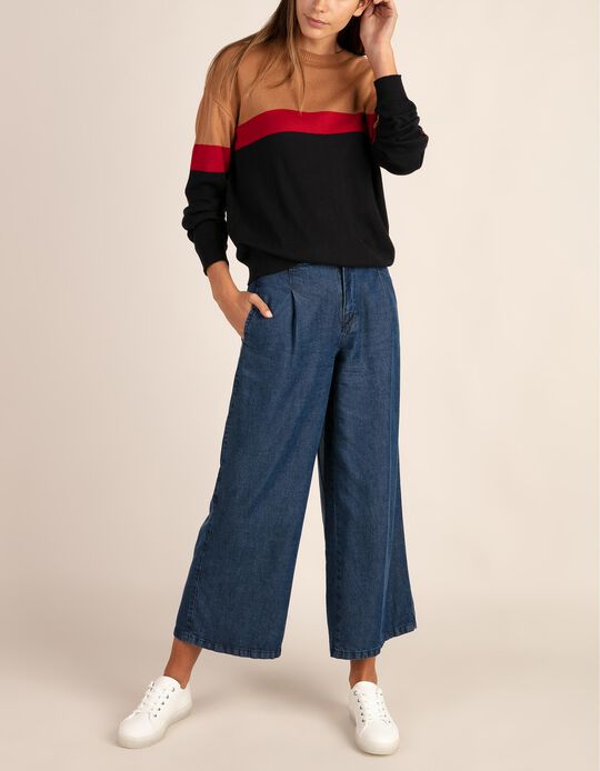 Cal&ccedil;as largas em denim