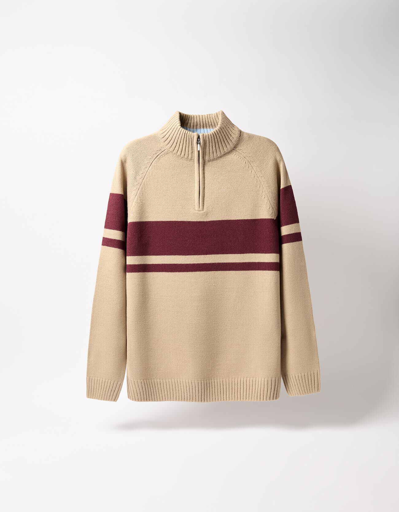 Comprar Online Camisola de Malha com Fecho, Homem, Bege