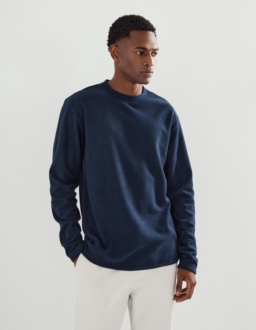 Camisola Polar, Homem, Azul Escuro 