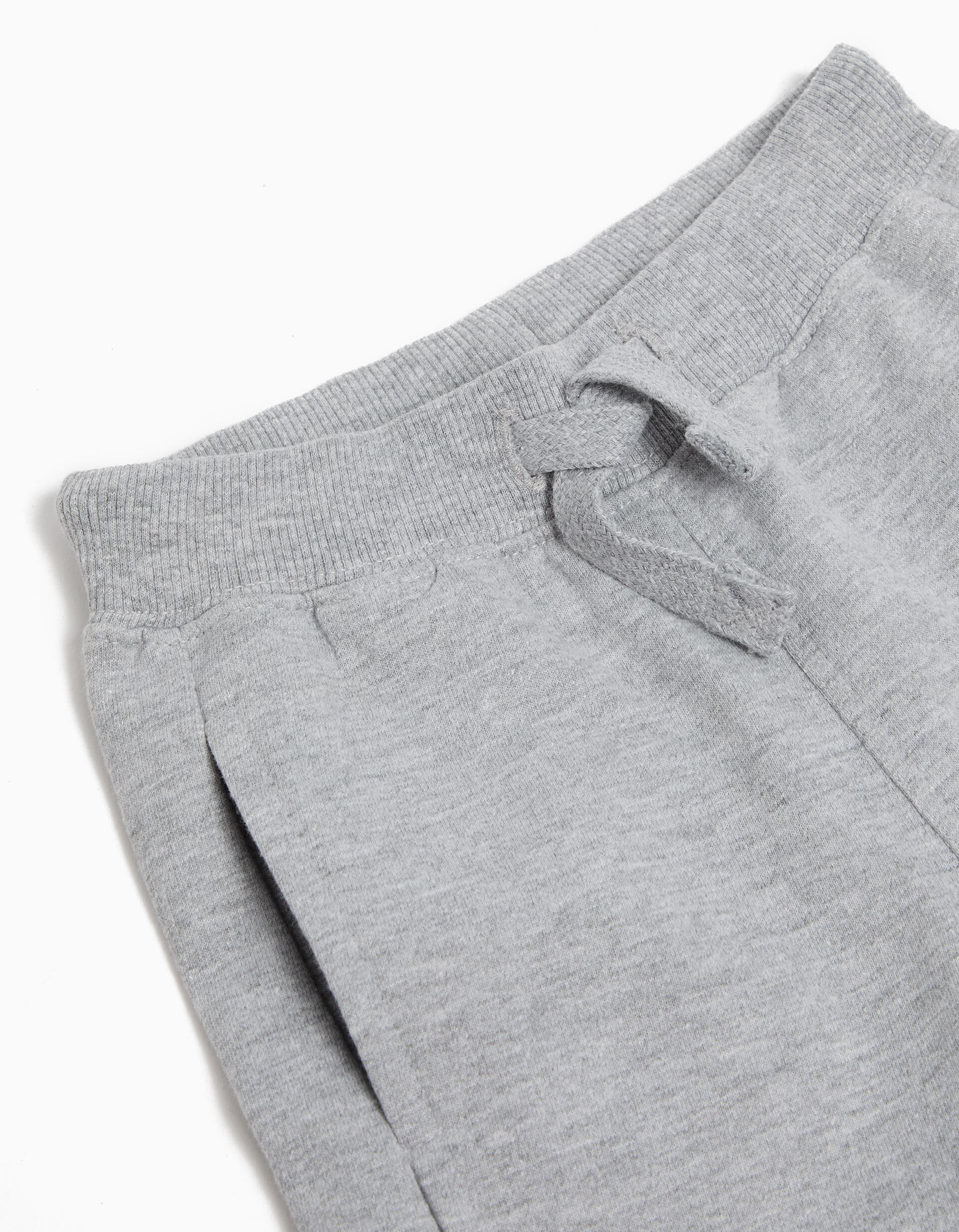 Comprar Online Cal&ccedil;as de Felpa, Menino, Cinzento Claro