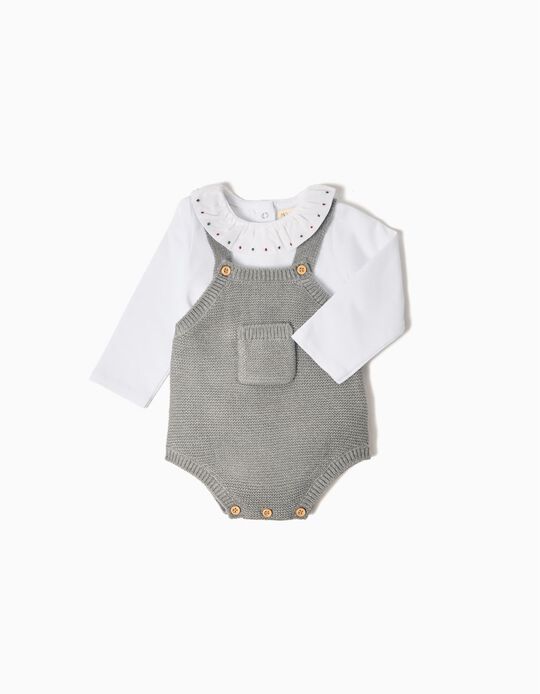 Comprar Online Conjunto Body e Macacão, Recém-Nascido, Cinzento 