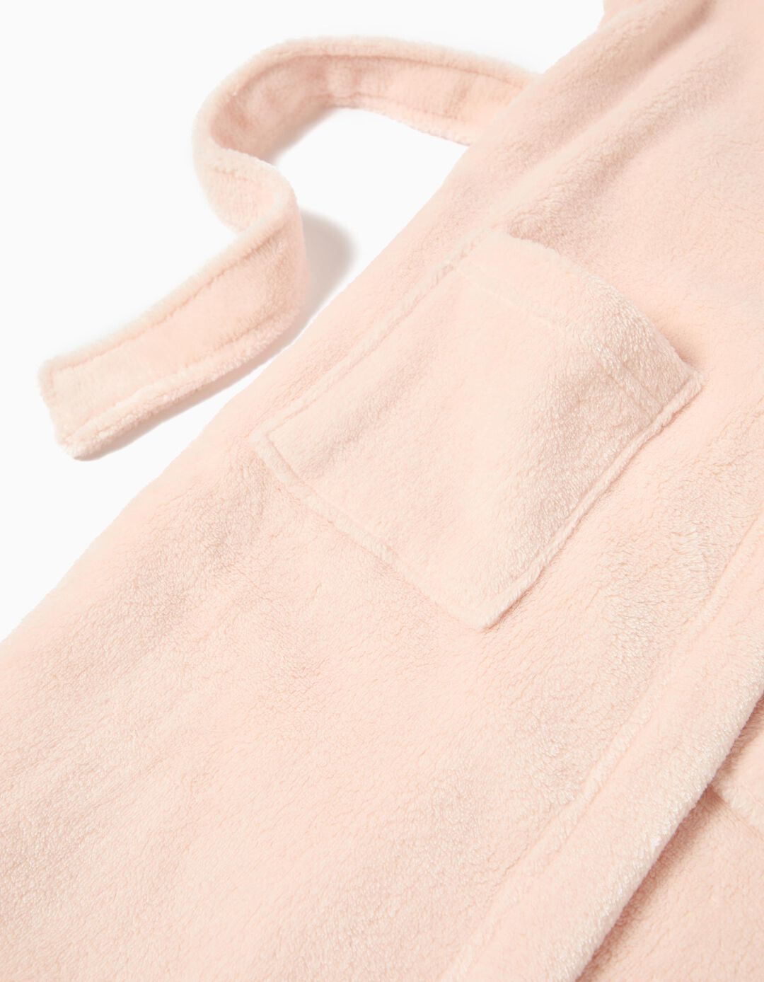 Robe com Capuz, Menina, Rosa Claro