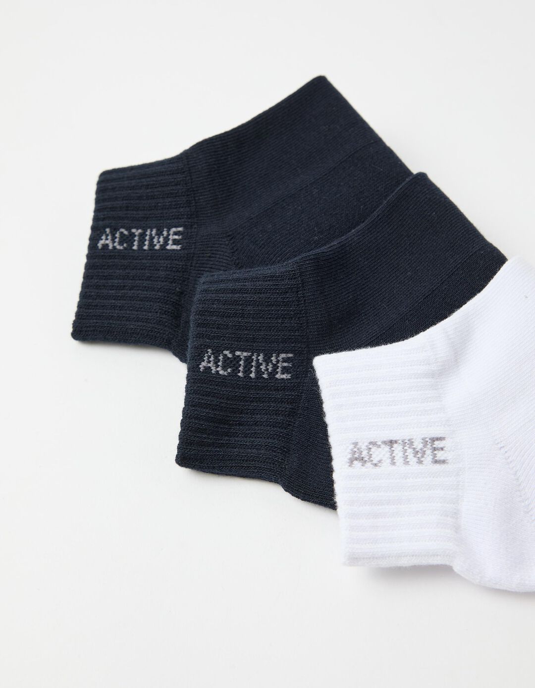 Pack 3 Pares de Meias Tornozelo, Homem, Multicor