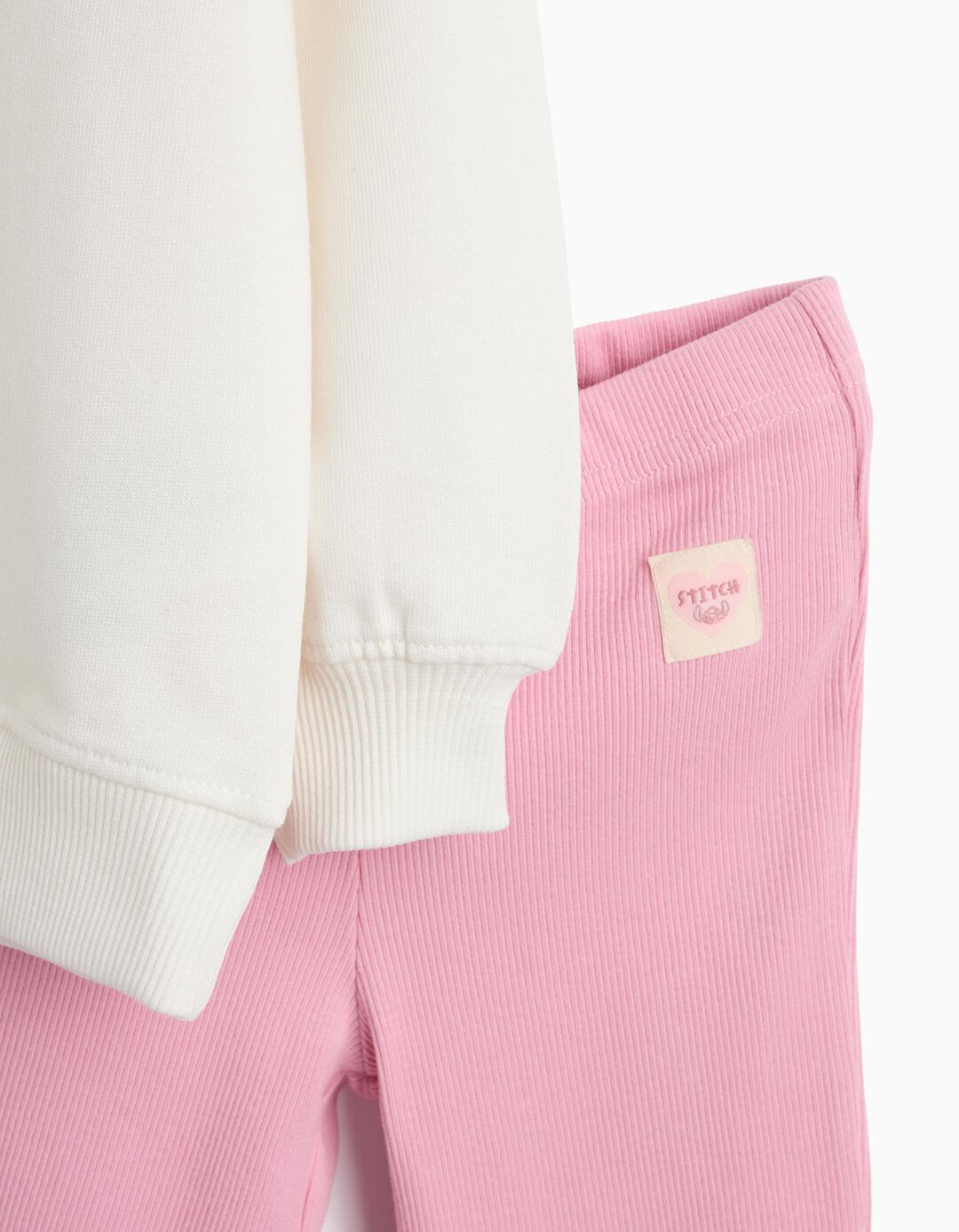 Conjunto 'Stitch' &copy;Disney, Menina, Branco