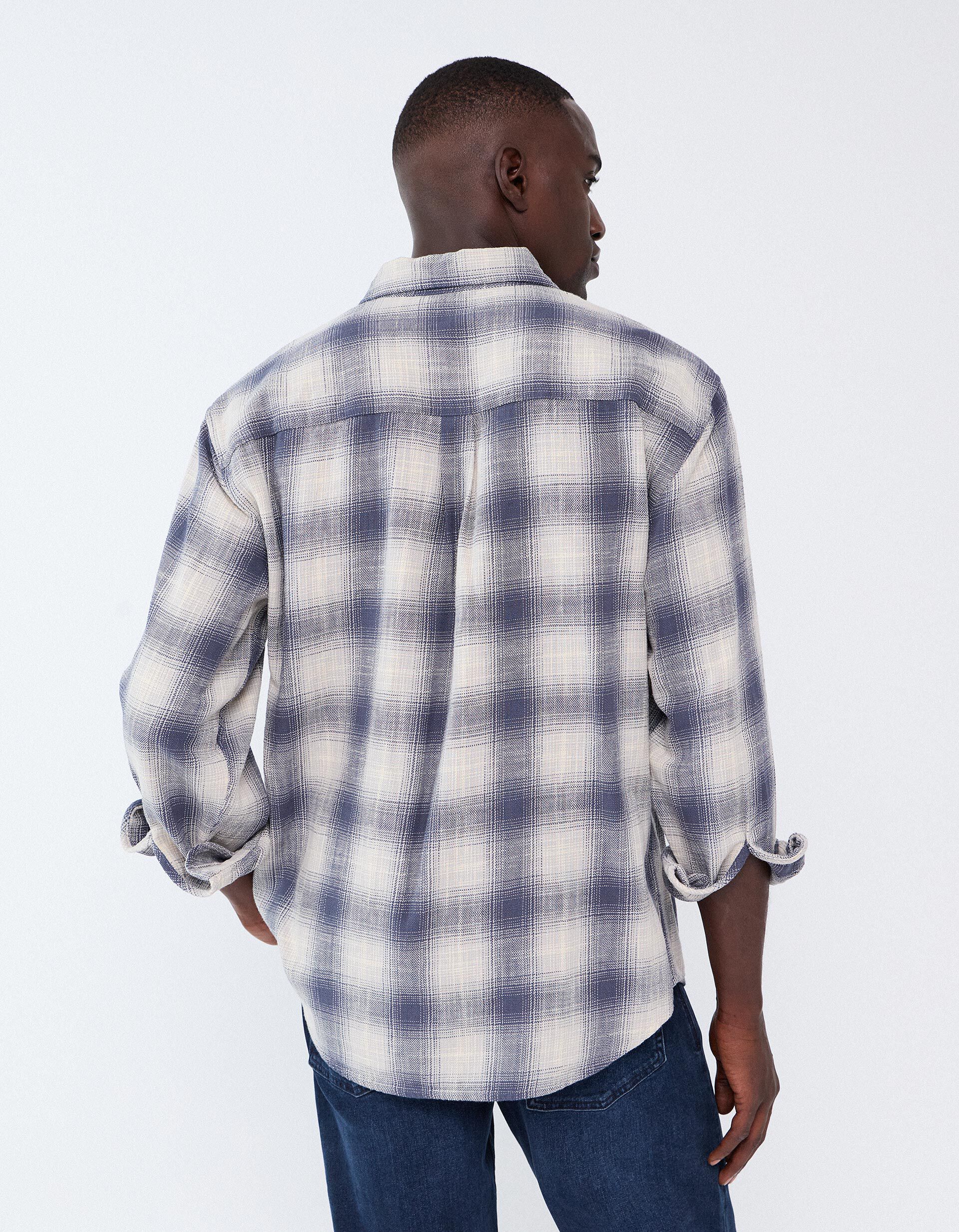 Comprar Online Camisa Aos Quadrados, Homem, Azul