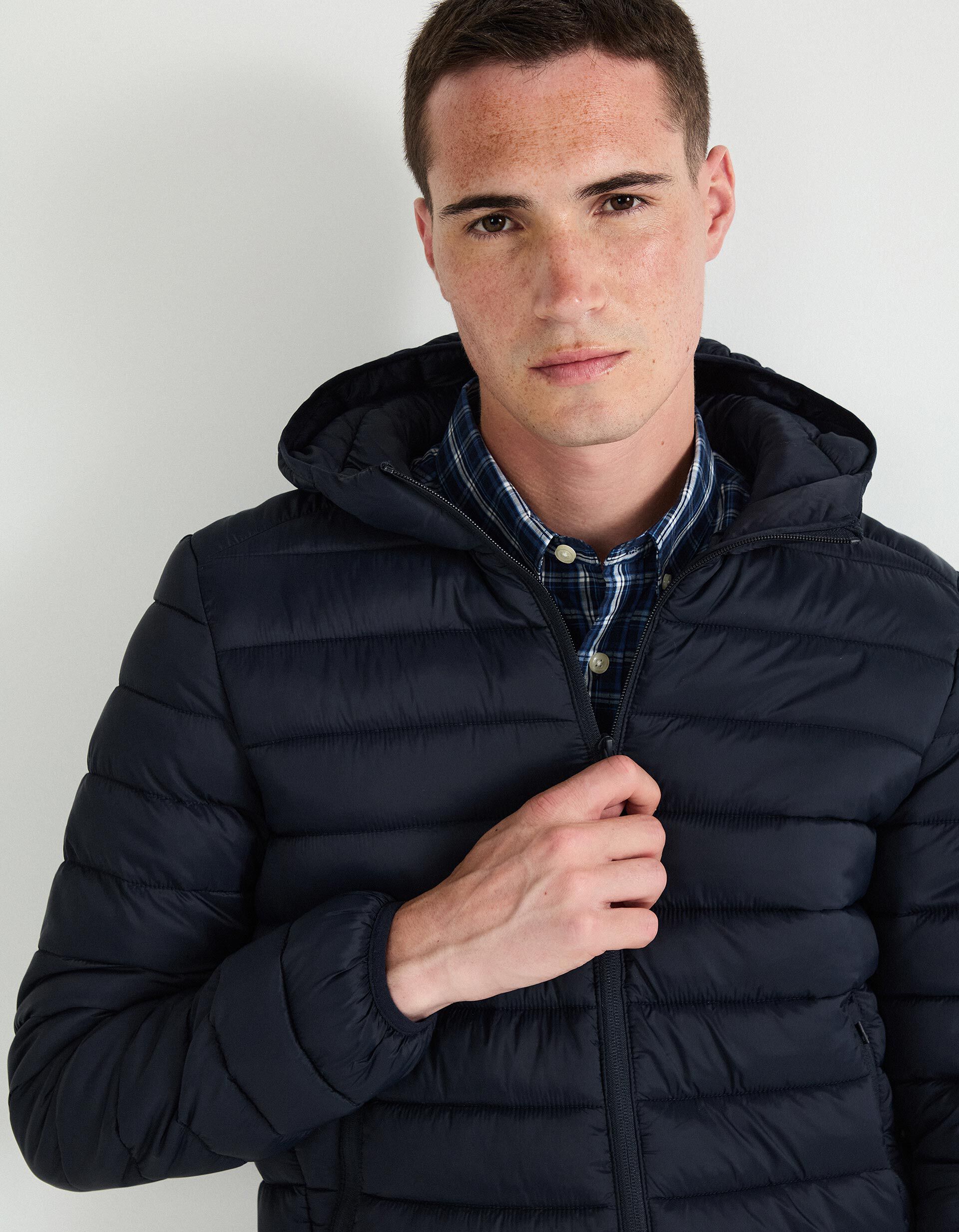 Comprar Online Casaco Acolchoado com Capuz, Homem, Azul Escuro