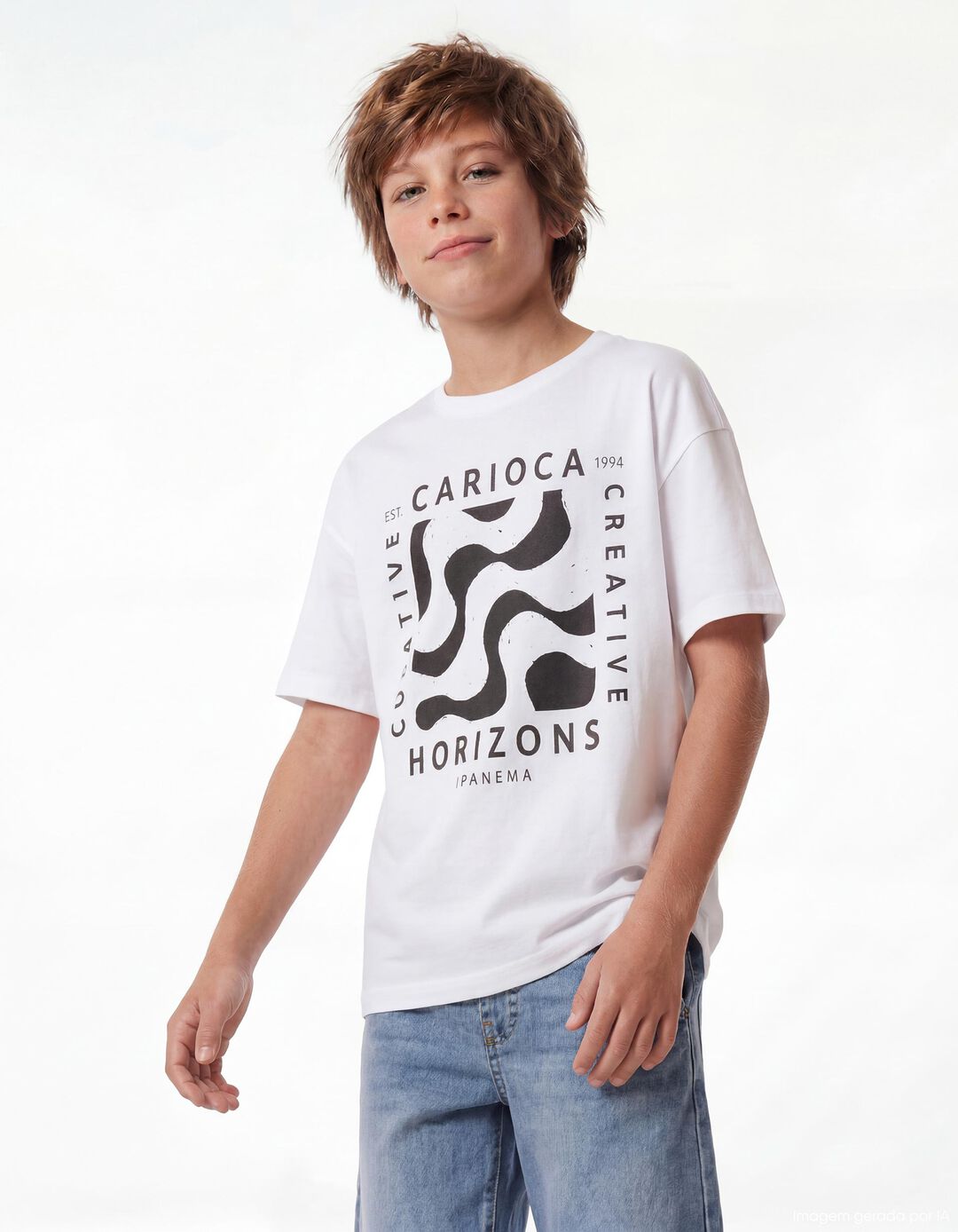 Pack 2 T-shirts, Menino, Cru