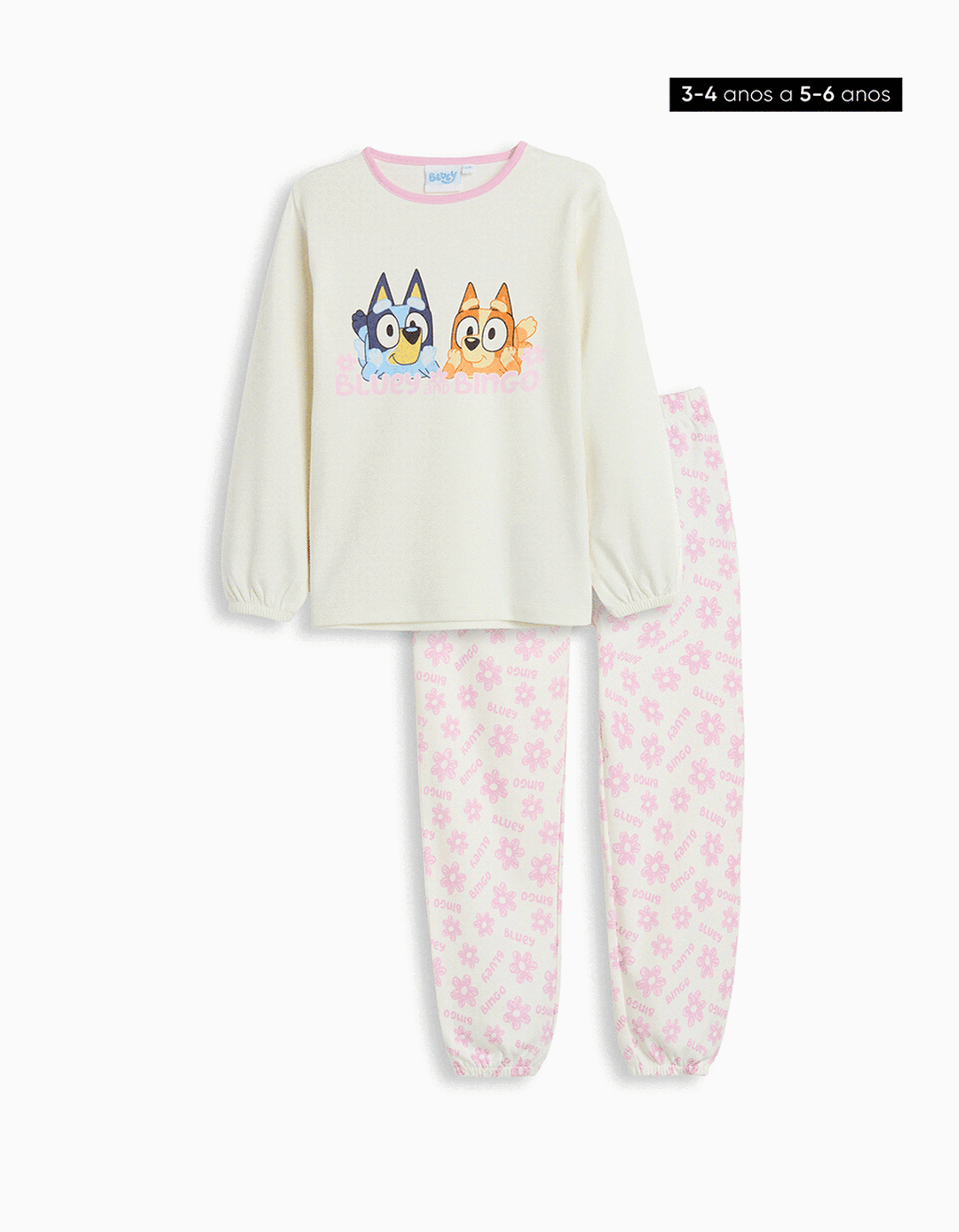 Pijama 'Bluey', Menina, Branco