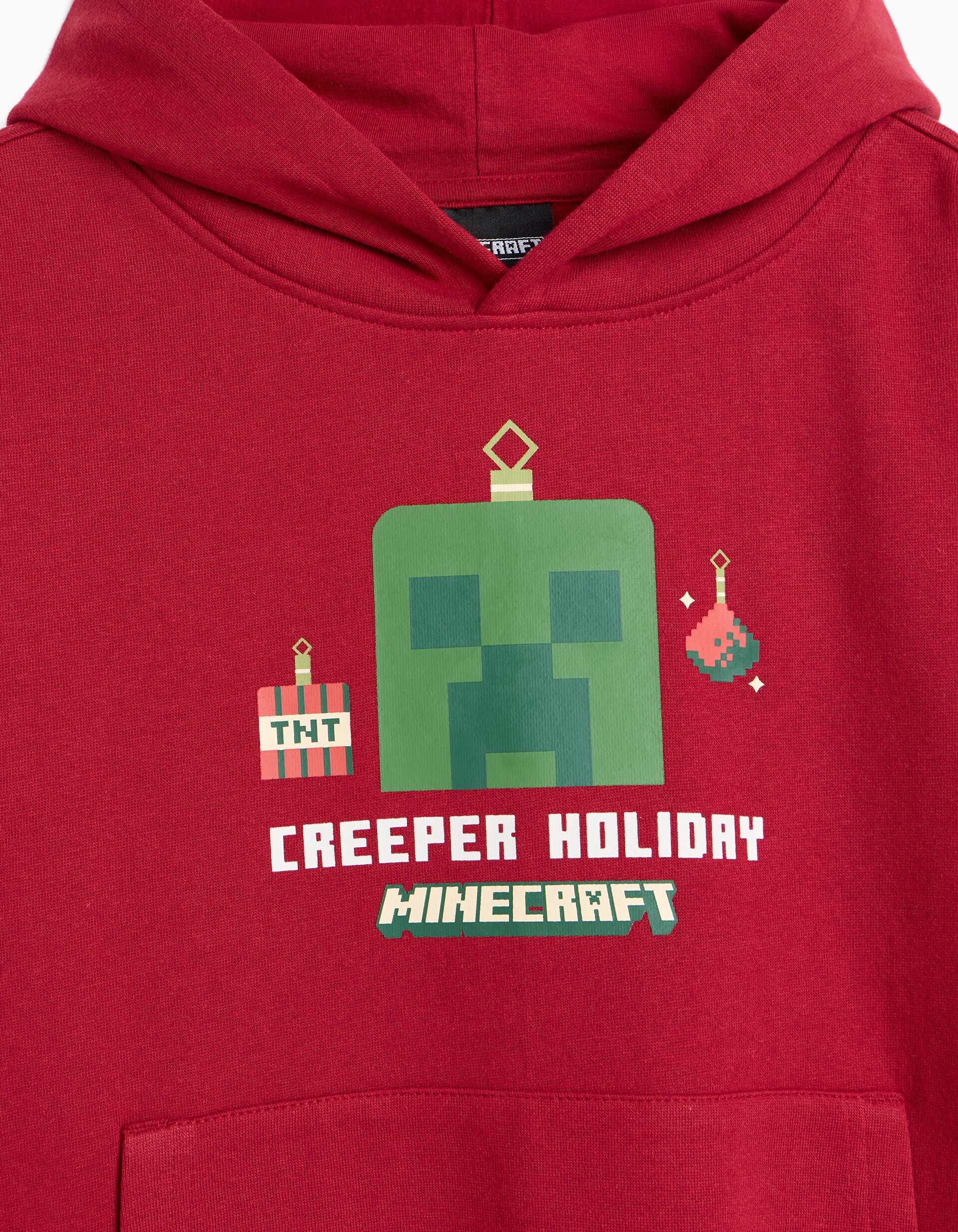 Comprar Online Sweatshirt Cardada 'Minecraft', Menino, Vermelho
