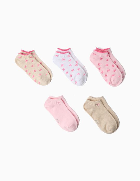 Comprar Online Pack 5 Pares de Meias, Menina, Multicor