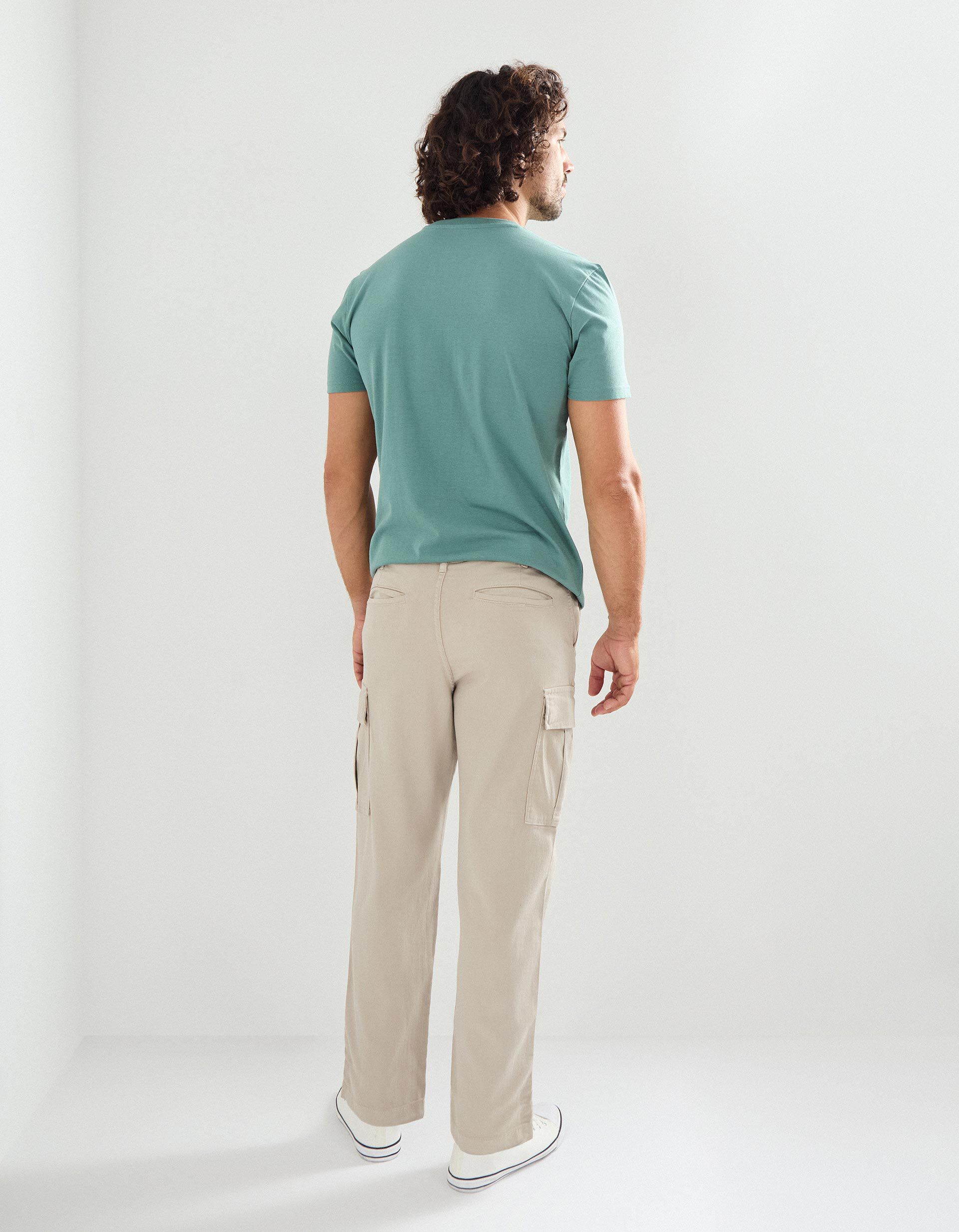 Comprar Online Cal&ccedil;as Cargo, Homem, Cru