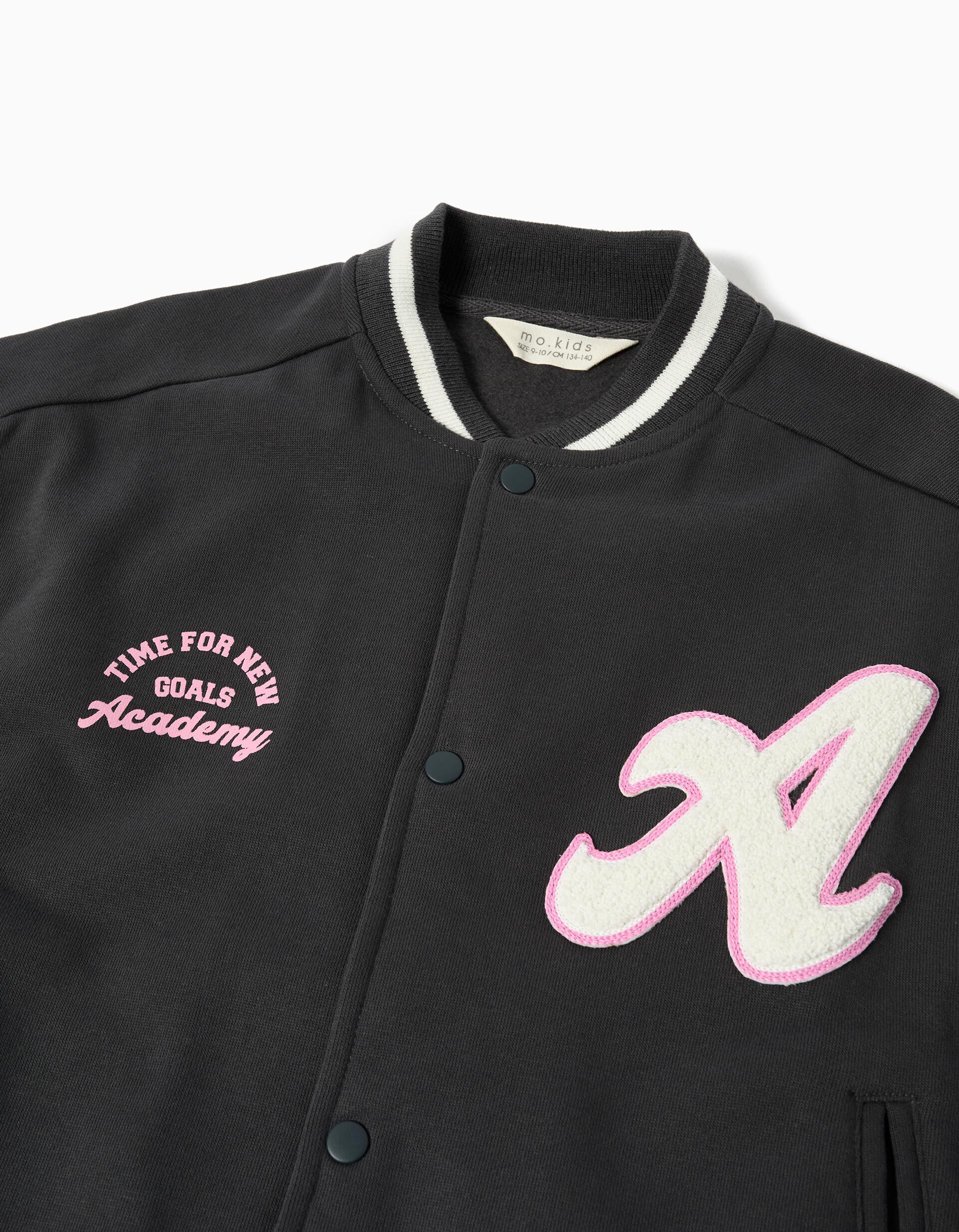 Comprar Online Casaco Bomber, Menina, Cinzento Escuro 