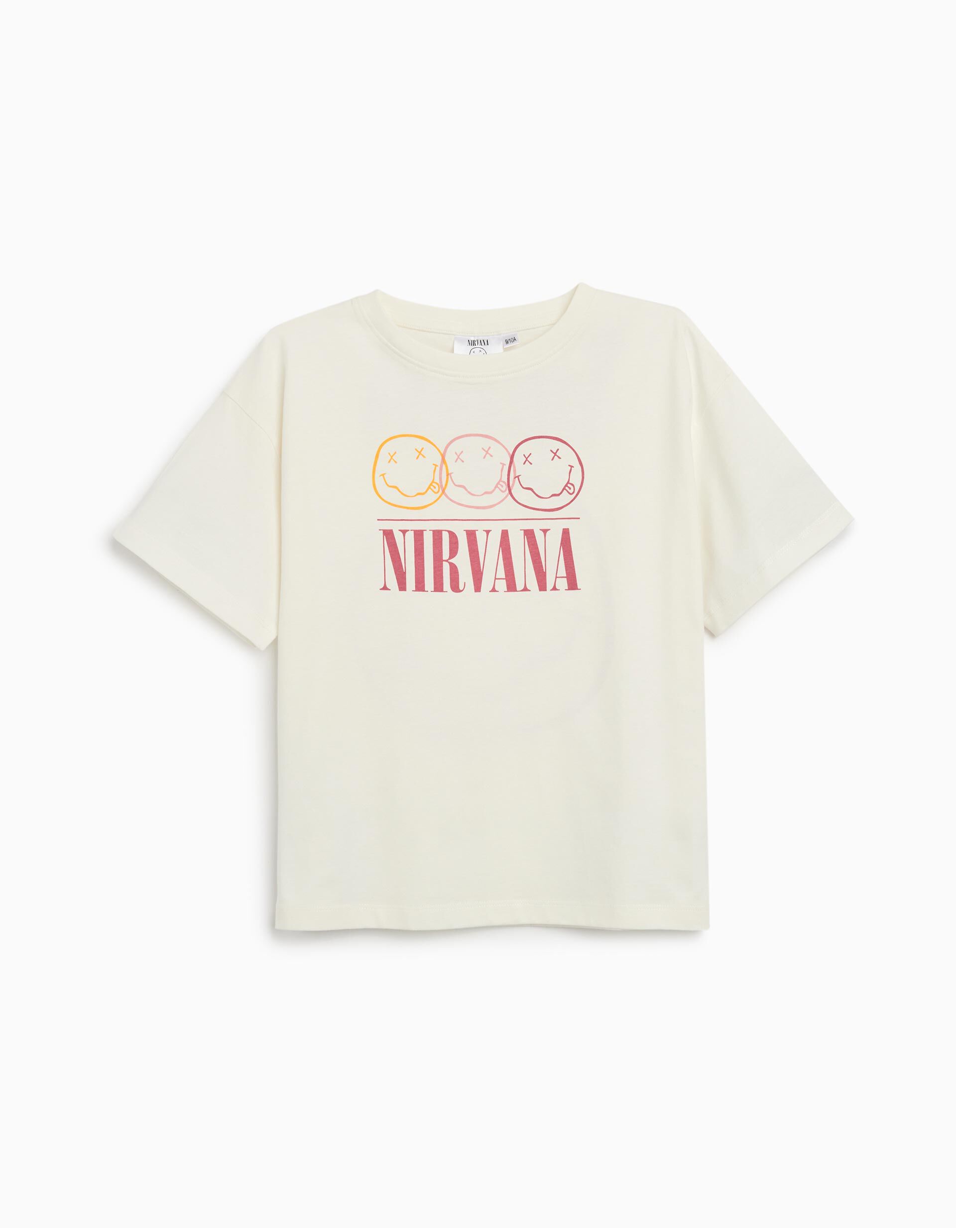 Comprar Online T-shirt 'Nirvana', Menina, Branco