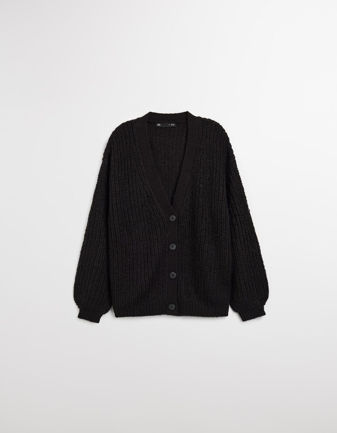 Casaco de Malha com Lã, Mulher, Preto