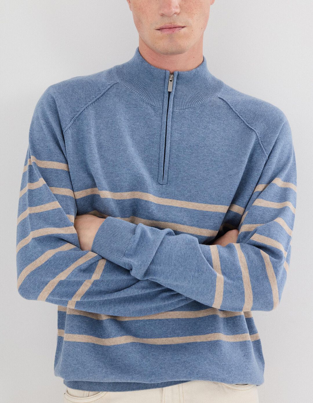 Camisola de Malha, Homem, Azul